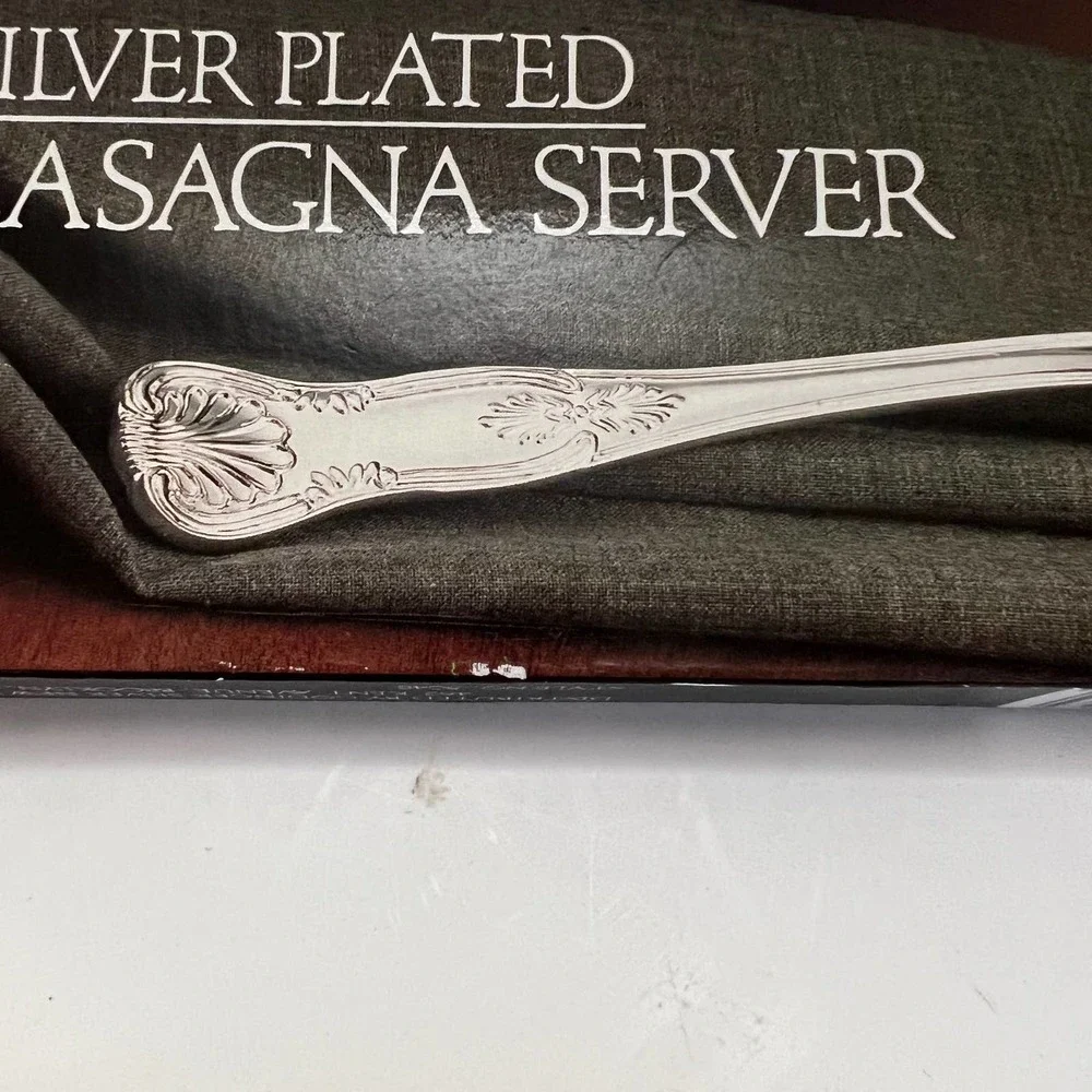 Godinger Silver Lasagna Server Silver Plated 1987 No. 5048 Vintage